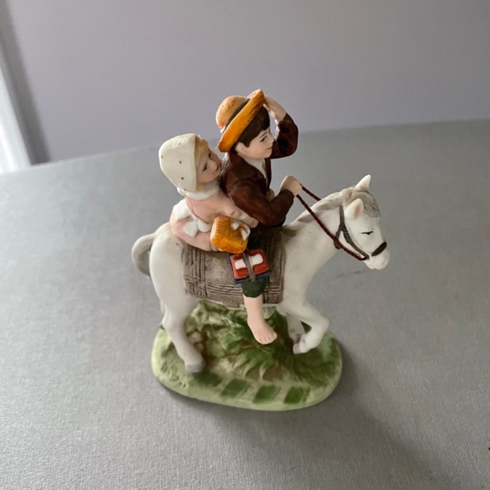 Norman Rockwell "Off to School" 1983 Porcelain Figurine